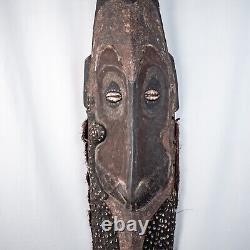 Papua New Guinea Hand Carved Wood Antique Tribal Shield