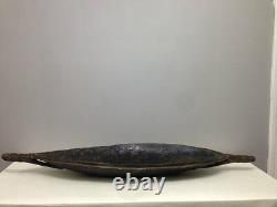 Papua New Guinea Incised Food Feasting Wood Bowl