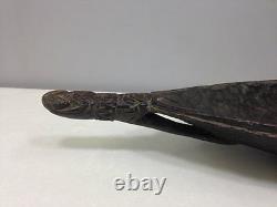 Papua New Guinea Incised Food Feasting Wood Bowl