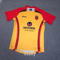 Papua New Guinea Jersey Mens MEDIUM Yellow Short Sleeve Rugby union PNG Size M