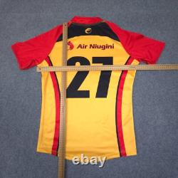 Papua New Guinea Jersey Mens MEDIUM Yellow Short Sleeve Rugby union PNG Size M