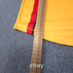 Papua New Guinea Jersey Mens MEDIUM Yellow Short Sleeve Rugby union PNG Size M