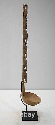 Papua New Guinea Ladle/Dipper Ceremonial Carved Wood Ladle