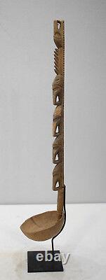 Papua New Guinea Ladle/Dipper Ceremonial Carved Wood Ladle