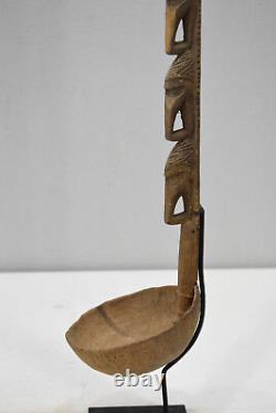 Papua New Guinea Ladle/Dipper Ceremonial Carved Wood Ladle
