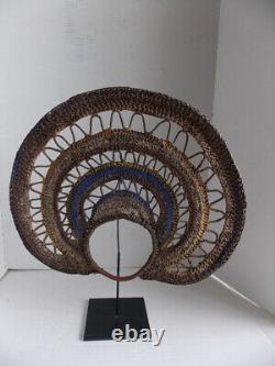 Papua New Guinea Mask Abelam Woven Headdress 17 diameter Excellent