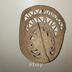 Papua New Guinea Mask Abelam Yam Woven Harvest Mask Large