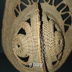 Papua New Guinea Mask Abelam Yam Woven Harvest Mask Large