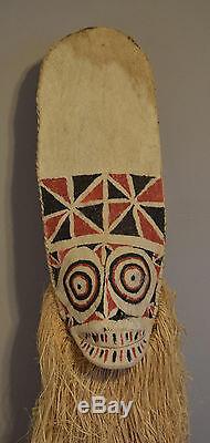 Papua New Guinea Mask Baining Female Day Dance Mask Bark Cloth Baining Mask