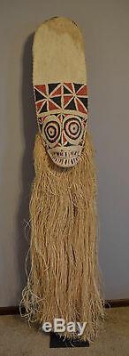 Papua New Guinea Mask Baining Female Day Dance Mask Bark Cloth Baining Mask