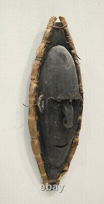 Papua New Guinea Mask Black Wood Lower Sepik River Savi Mask