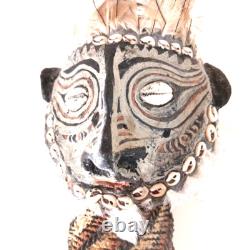 Papua New Guinea Mask Folk Art Cylinder Penis Sheath 16 inch
