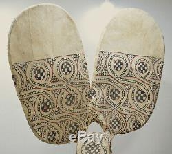 Papua New Guinea Mask Kavat Baining Fire Dance Bark Cloth Mask