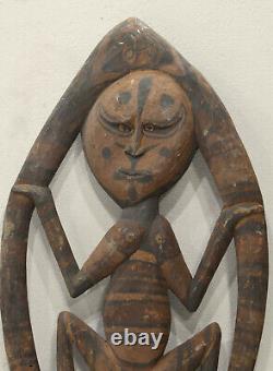 Papua New Guinea Mask Samban Ancestor Latmul Tribe Guardian Mask