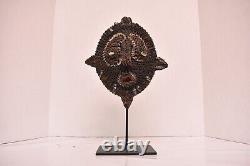 Papua New Guinea Mask Yam Turtle Kaminbit Village W STAND Oceanic