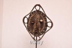 Papua New Guinea Mask Yam Turtle Kaminbit Village W STAND Oceanic