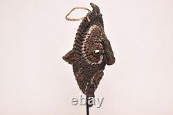 Papua New Guinea Mask Yam Turtle Kaminbit Village W STAND Oceanic
