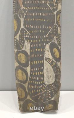 Papua New Guinea Mens Hut Wood Bark Painting
