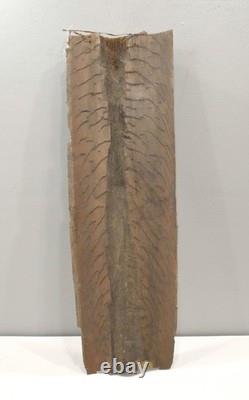 Papua New Guinea Mens Hut Wood Bark Painting