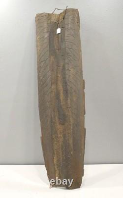 Papua New Guinea Mens Hut Wood Bark Painting