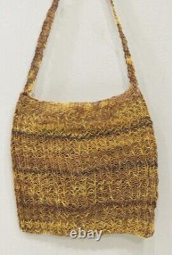 Papua New Guinea Old Orchid Stem Woven Bag