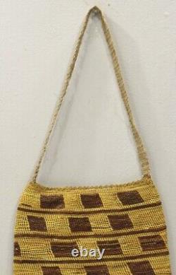 Papua New Guinea Old Orchid Stem Woven Bag