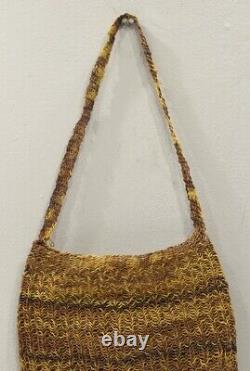 Papua New Guinea Old Orchid Stem Woven Bag