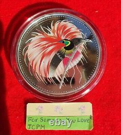 Papua New Guinea (PNG) BIRD OF PARADISE 25 KINA Silver Coin (136 g, 0.925 Ag)