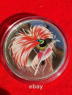 Papua New Guinea (PNG) BIRD OF PARADISE 25 KINA Silver Coin (136 g, 0.925 Ag)