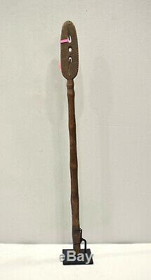 Papua New Guinea Paddle Top Ornately Carved Wood April River Canoe Paddle