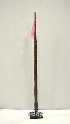 Papua New Guinea Paddle Top Ornately Carved Wood April River Canoe Paddle