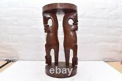 Papua New Guinea Png Oceanie Art Massim Trobriand Island Carved Wood Stool Table