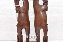 Papua New Guinea Png Oceanie Art Massim Trobriand Island Carved Wood Stool Table