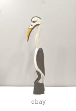 Papua New Guinea Sabut Bird Wood Statue Latmul