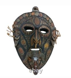 Papua New Guinea Savi Cultural Mask Featuring Crocodile Tongue