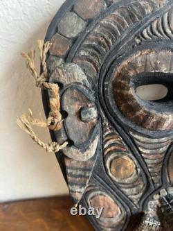 Papua New Guinea Savi Cultural Mask Featuring Crocodile Tongue