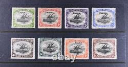 Papua New Guinea Scott # 11-18 Large F-VF OG HR British Colony Stamps Cat $593