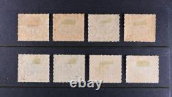 Papua New Guinea Scott # 11-18 Large F-VF OG HR British Colony Stamps Cat $593