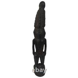 Papua New Guinea Sepik Ramu River Style Carved Wood Ancestor Figure 10