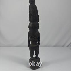 Papua New Guinea Sepik Ramu River Style Carved Wood Ancestor Figure 10