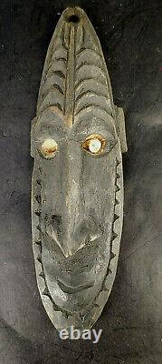 Papua New Guinea Sepik Region Mask Conus Shell Ceremonial Spirit Mask 6.25 mAAN