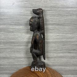 Papua New Guinea Sepik River Ancestor Figure Wood Carving Crocodile Ex-Curator