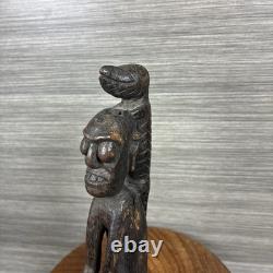 Papua New Guinea Sepik River Ancestor Figure Wood Carving Crocodile Ex-Curator