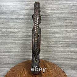 Papua New Guinea Sepik River Ancestor Figure Wood Carving Crocodile Ex-Curator