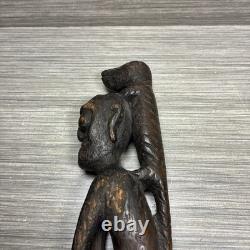 Papua New Guinea Sepik River Ancestor Figure Wood Carving Crocodile Ex-Curator