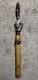Papua New Guinea Sepik River Carved Flute with Bamboo Tube Tribal Oceanic Art