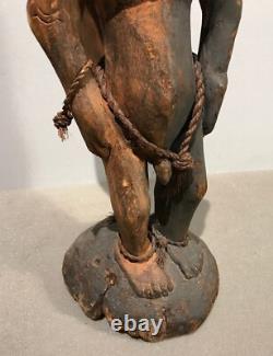 Papua New Guinea Sepik River Latmul Ancestor Woodcarving Statue Bird God Rooster