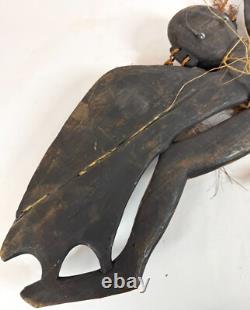 Papua New Guinea Sepik River Tribal Bat Wing Goddess Kinjinmbunduo Wood Carving