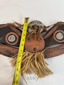 Papua New Guinea Sepik River Tribal Bat Wing Goddess Kinjinmbunduo Wood Carving