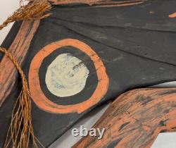 Papua New Guinea Sepik River Tribal Bat Wing Goddess Kinjinmbunduo Wood Carving